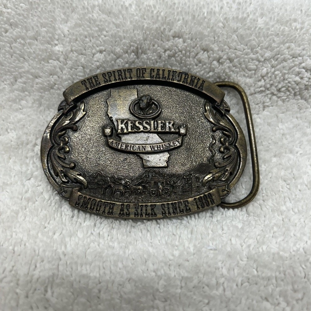 Kessler American Whiskey Spirit of California 1993 Belt Buckle